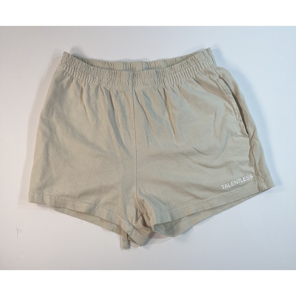 Talentless‎ Sweat Shorts Beige Minimalist Lounge Casual Women's Small